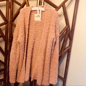 L Hollister Sweater / Cardigan (dusty rose pink)